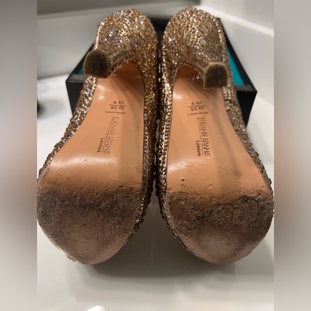 Benjamin Adams Modelo Rio Champagne Strass Shoes - Picture 4 of 5